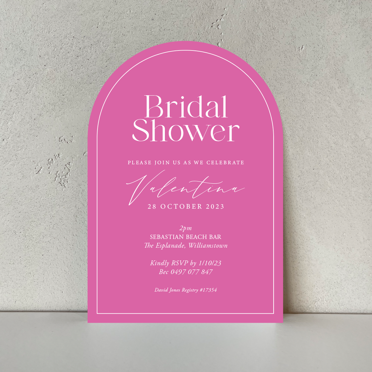 Valentina | Bridal Shower Invitation