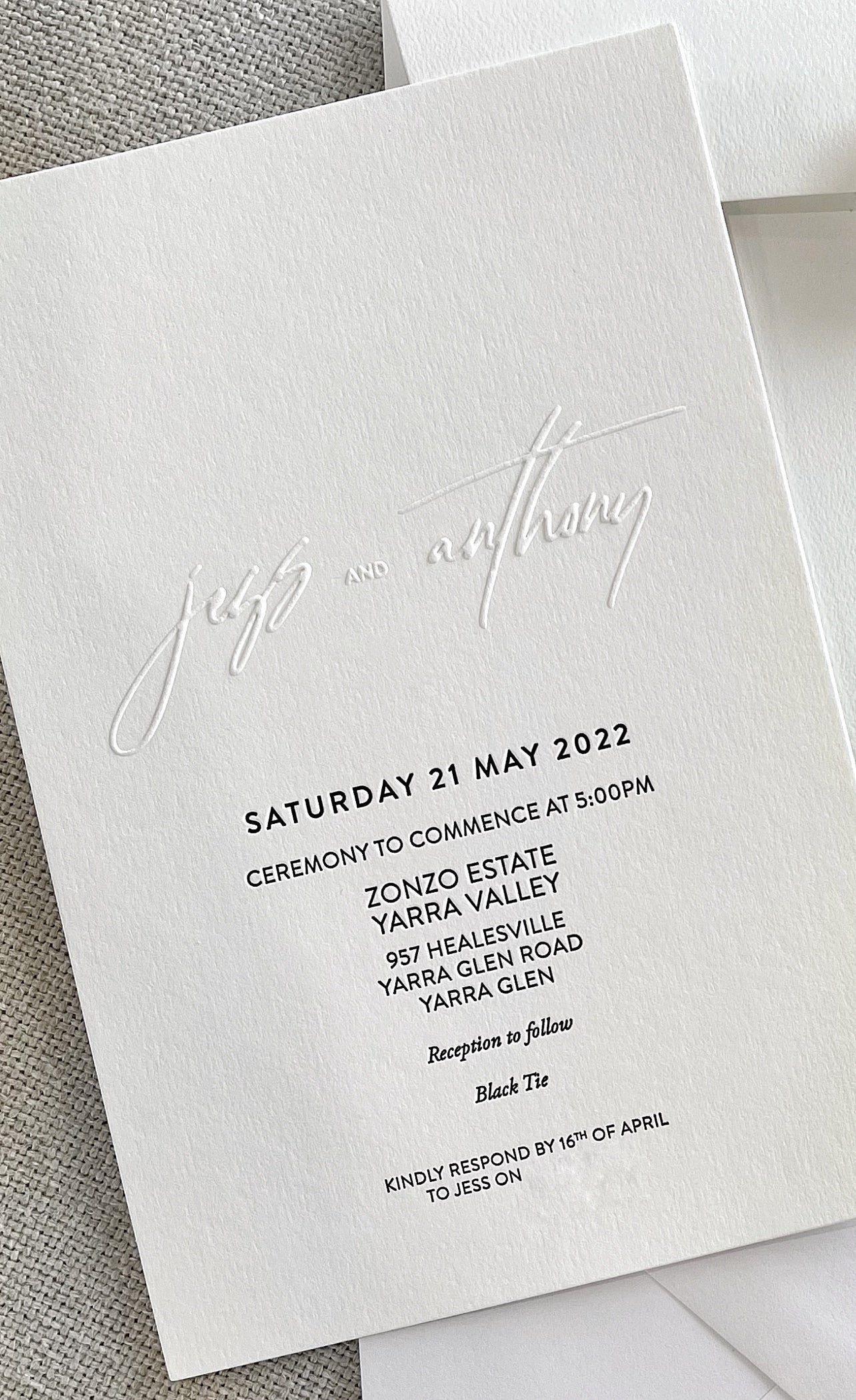 Jess | Wedding Invitation