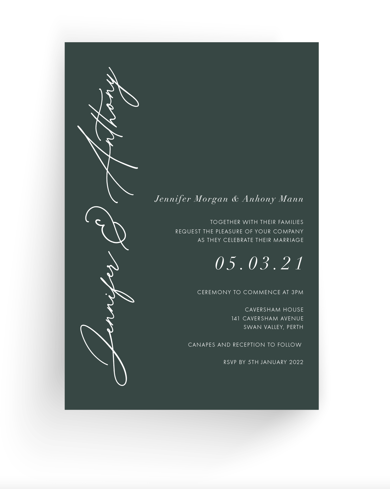 Jennifer | Wedding Invitation