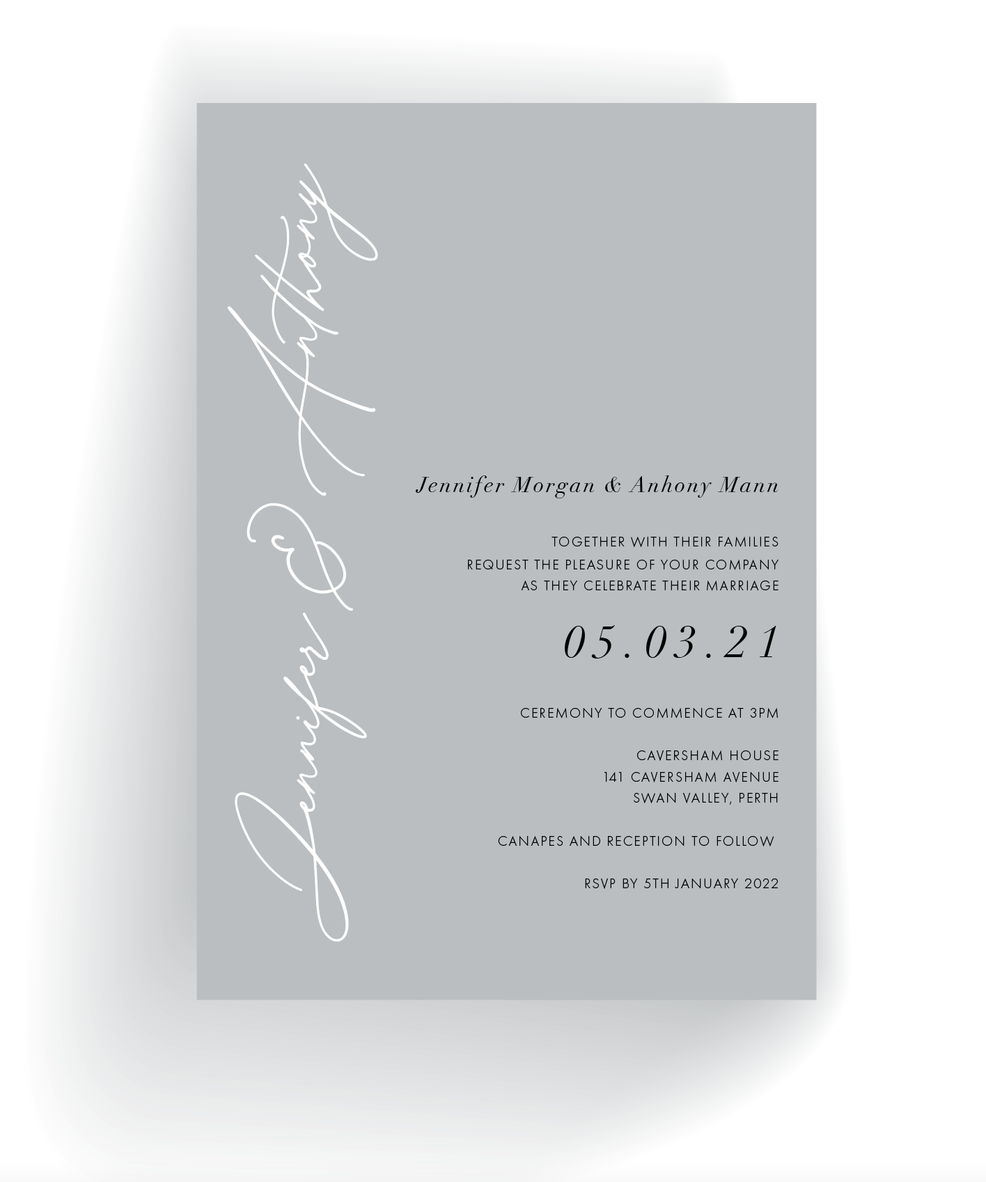 Jennifer | Wedding Invitation