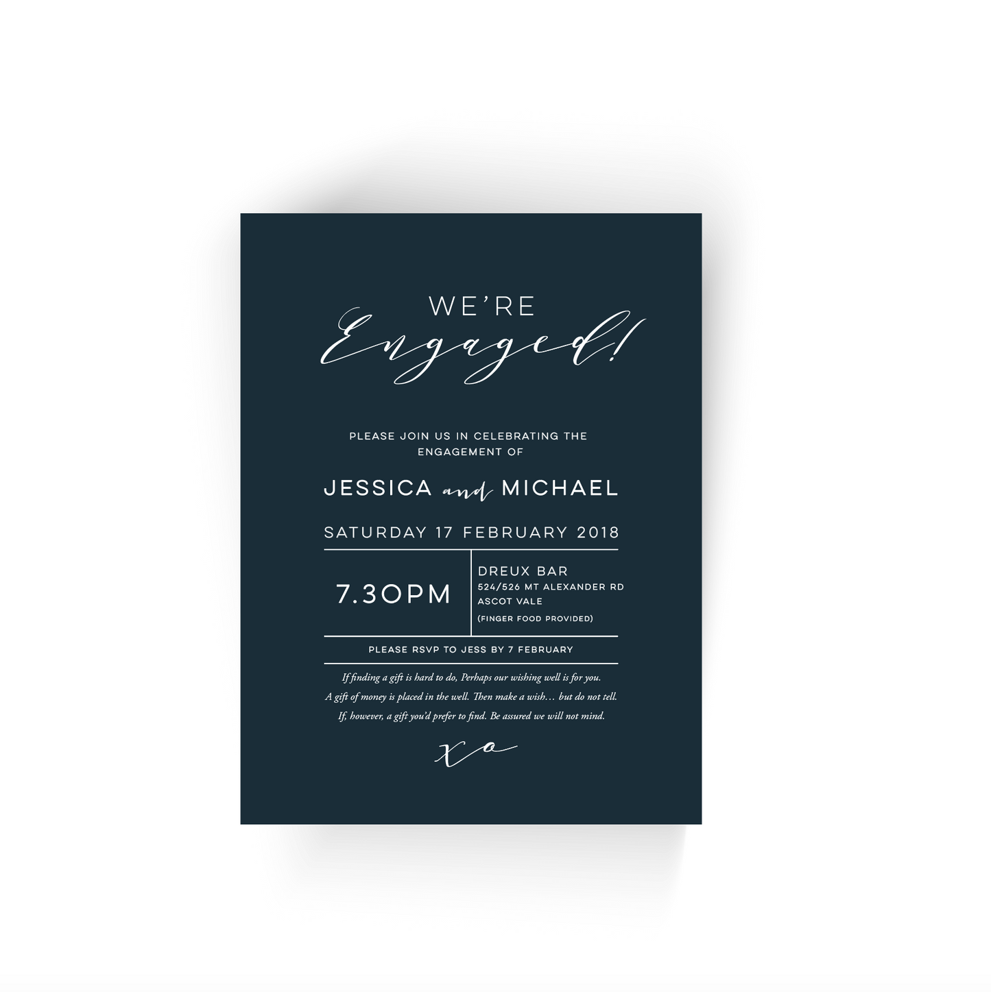 Jessica | Engagement Invitation