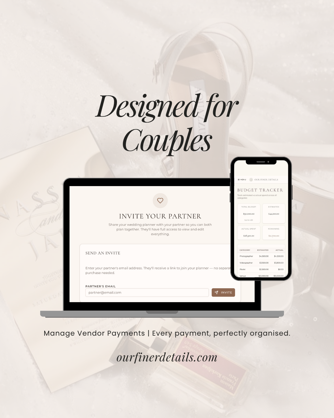 Digital Wedding Planner & Guest RSVP Portal *Launch Price*