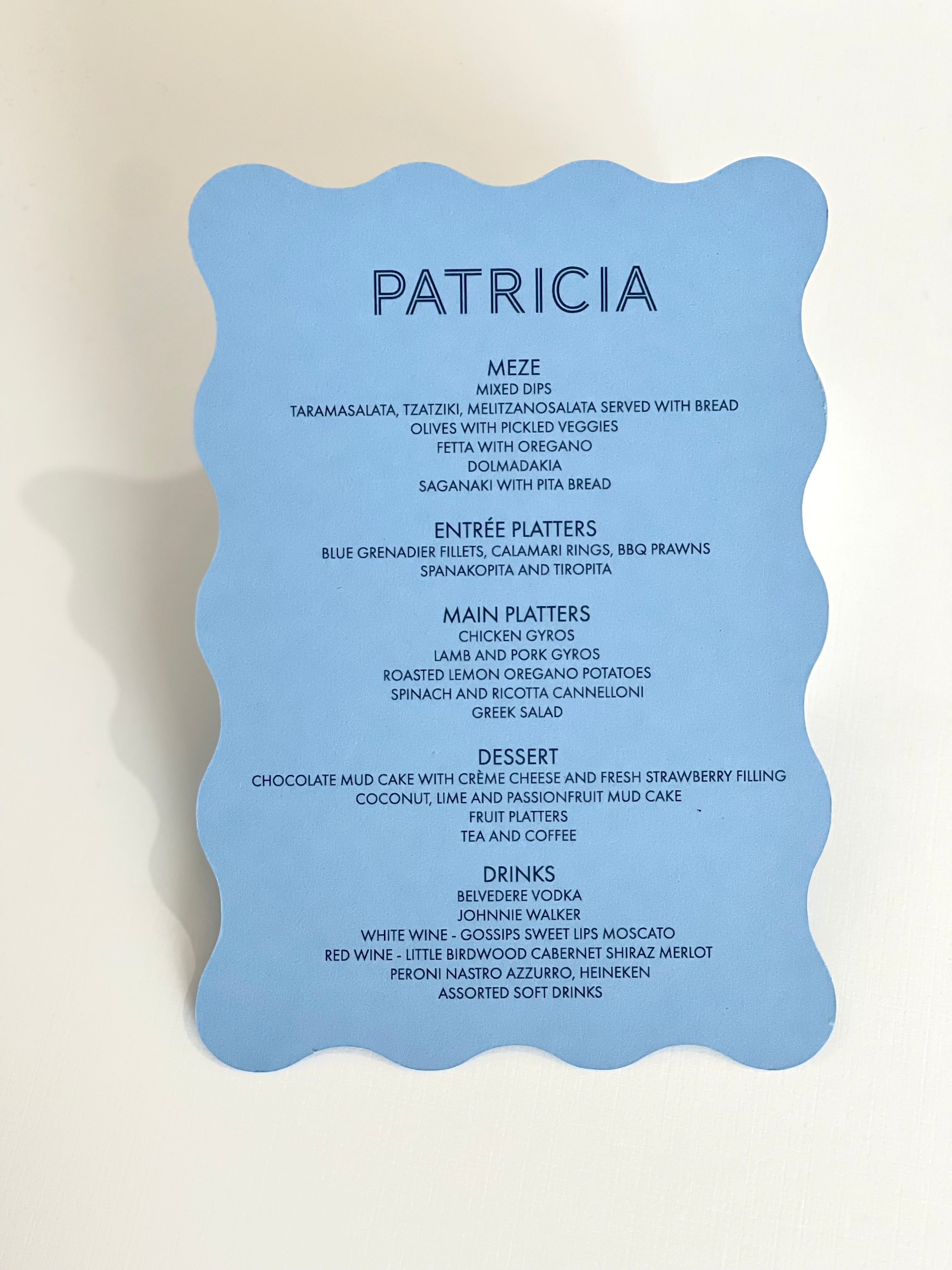 Pat | Menu