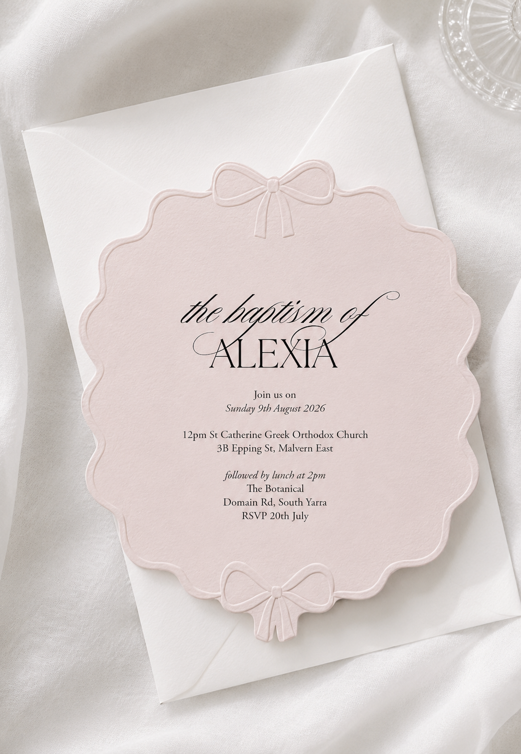 Alexia | Baptism Invitation (minimum order 50)