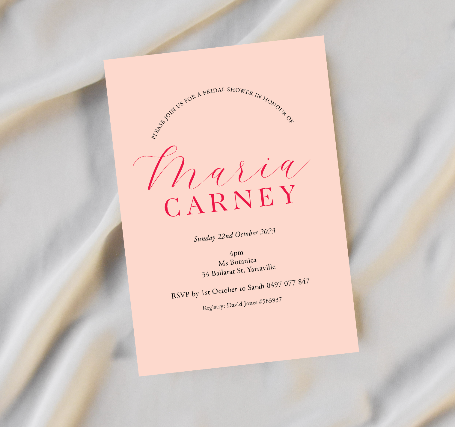 Maria | Bridal Shower Invitation