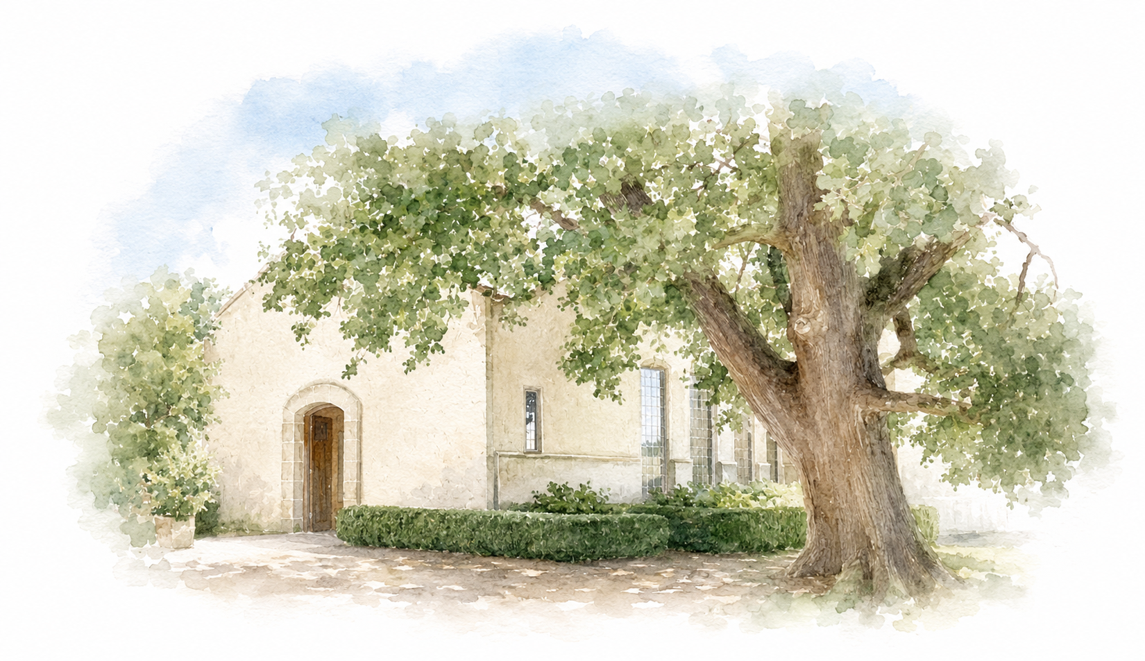 Stones of the Yarra Valley Watercolour Venue Illustration