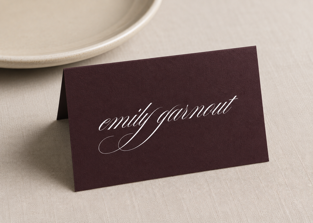 Name Place Cards - Script