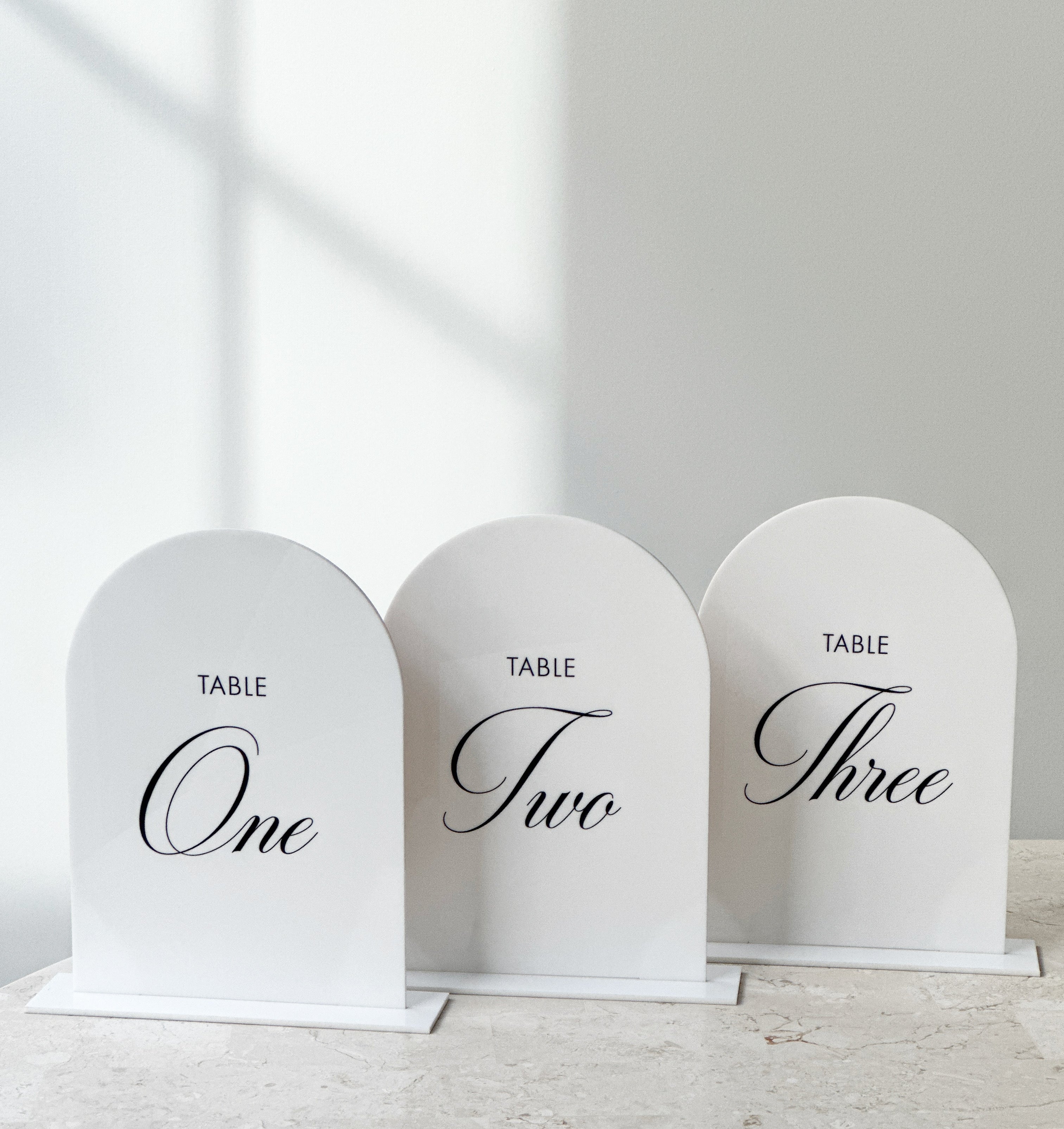 Acrylic Table Numbers