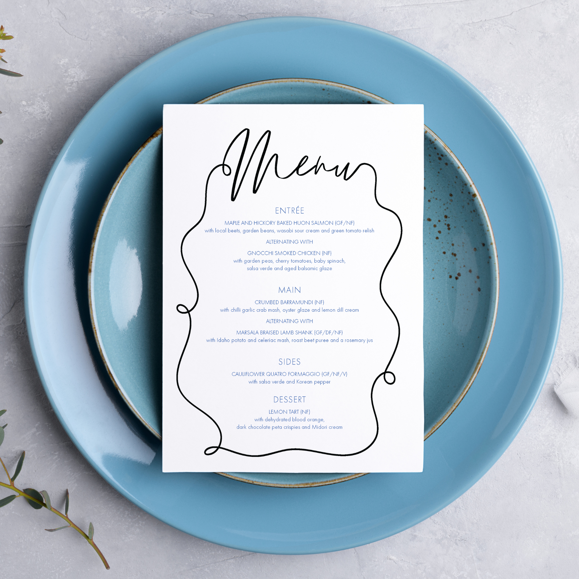 Ribbon |  Guest Menu Thin