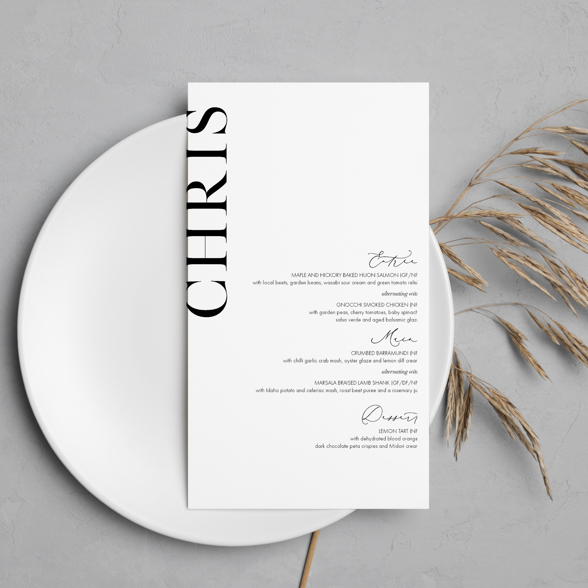 Chris | Guest Menu Thin
