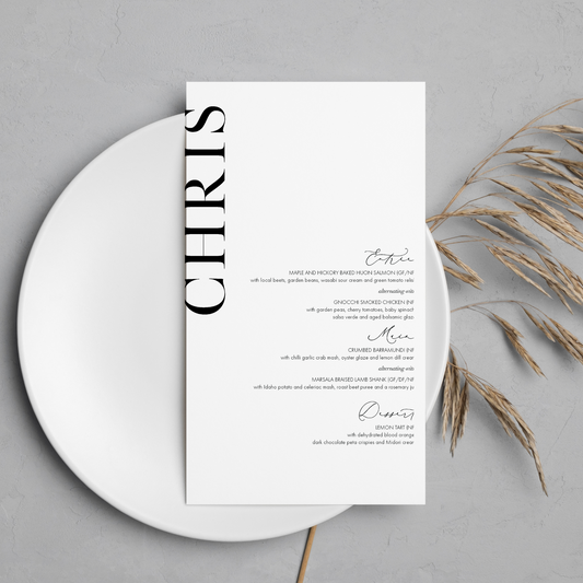 Chris | Guest Menu