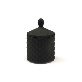 Crystál Trinket with lid - Matte Black