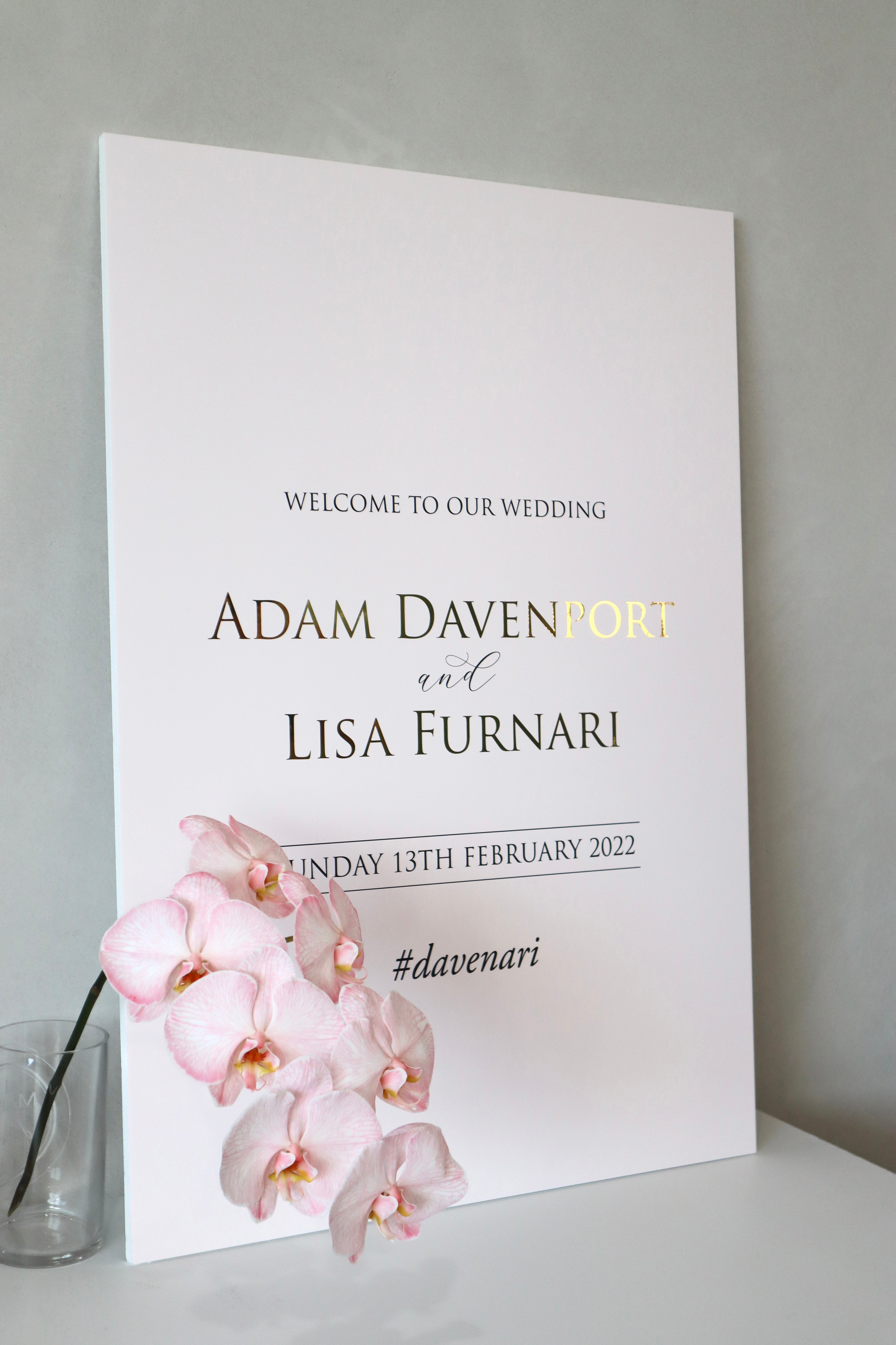 Lisa | Blush Wedding Welcome Sign