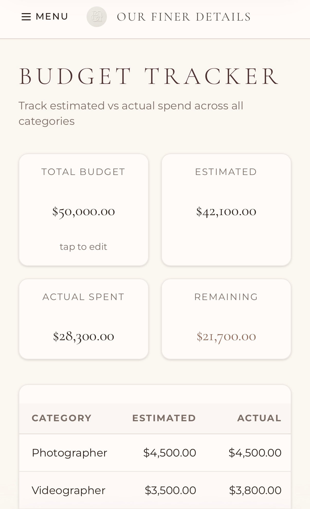 Digital Wedding Planner & Guest RSVP Portal *Launch Price*
