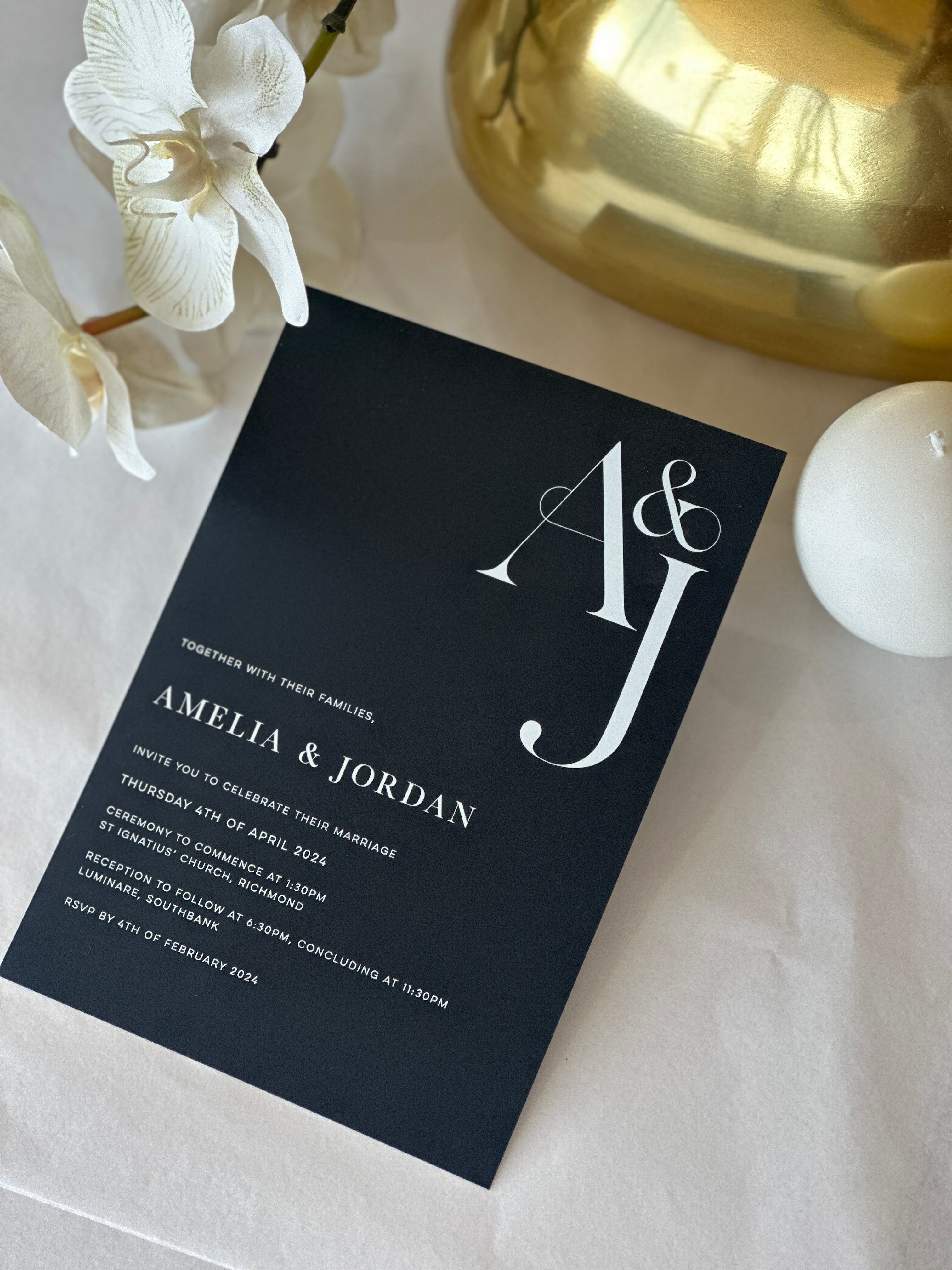 Monochrome_Blackandwhite_Wedding_Invitation_Bold_Luxe_Affordable ...