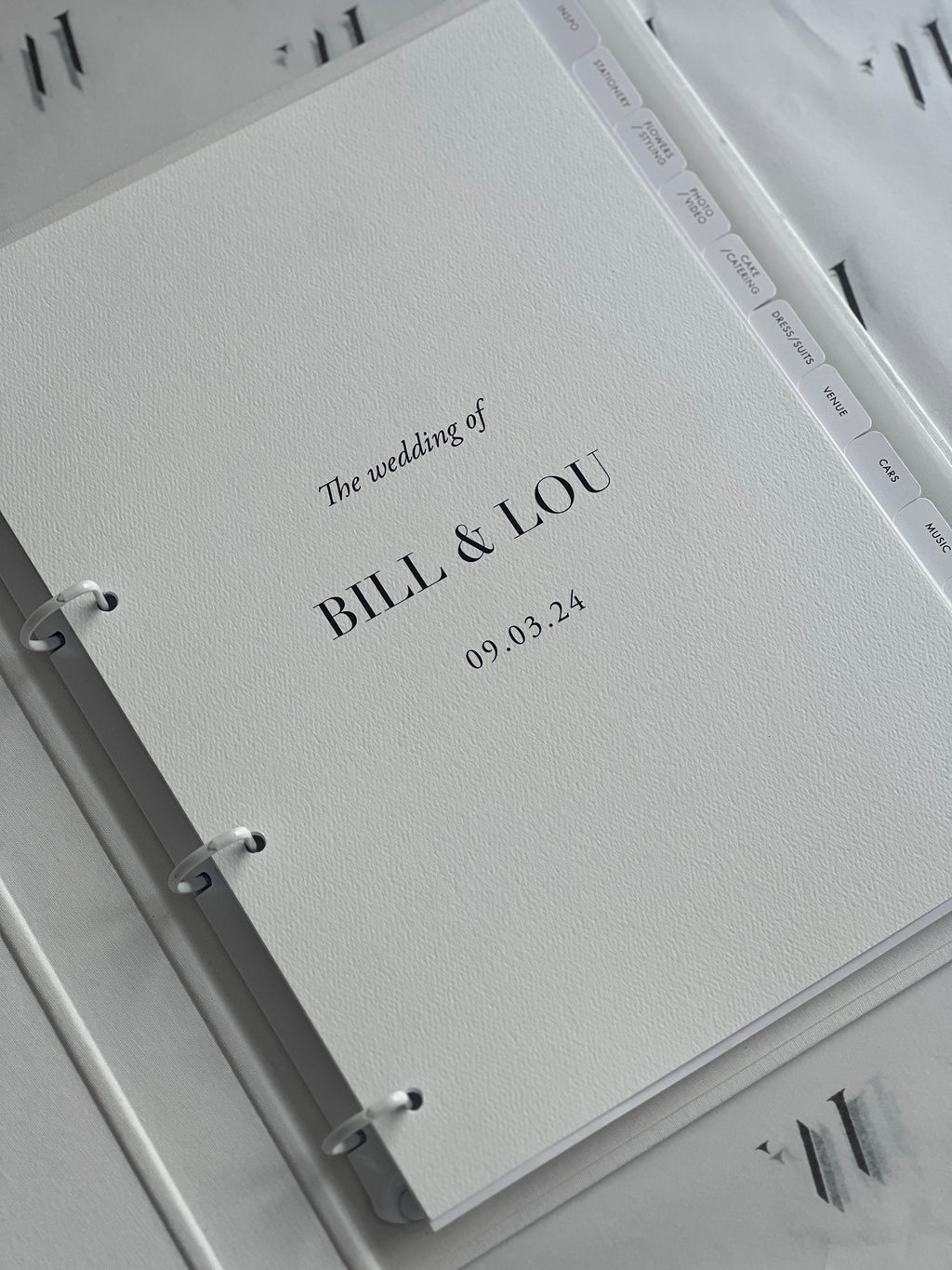 Luxury Wedding Planner Folder A4 (4 Ring Binder)