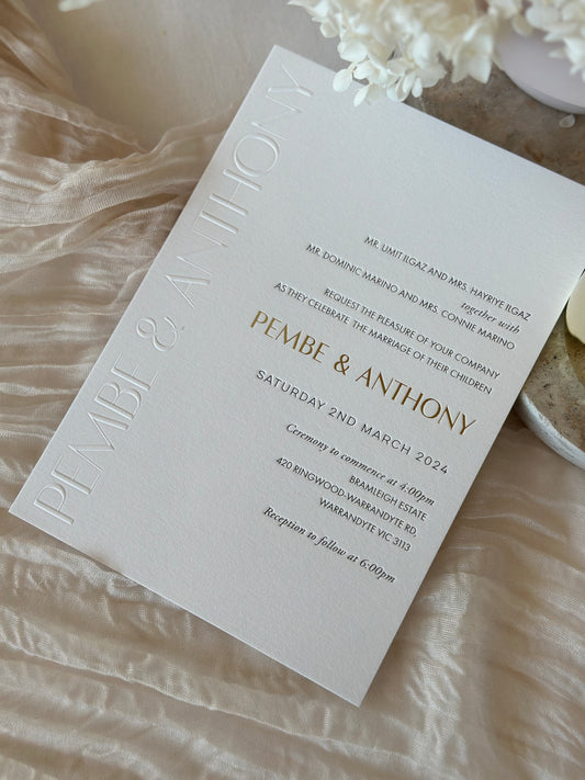 Pembe |  Wedding Invitation