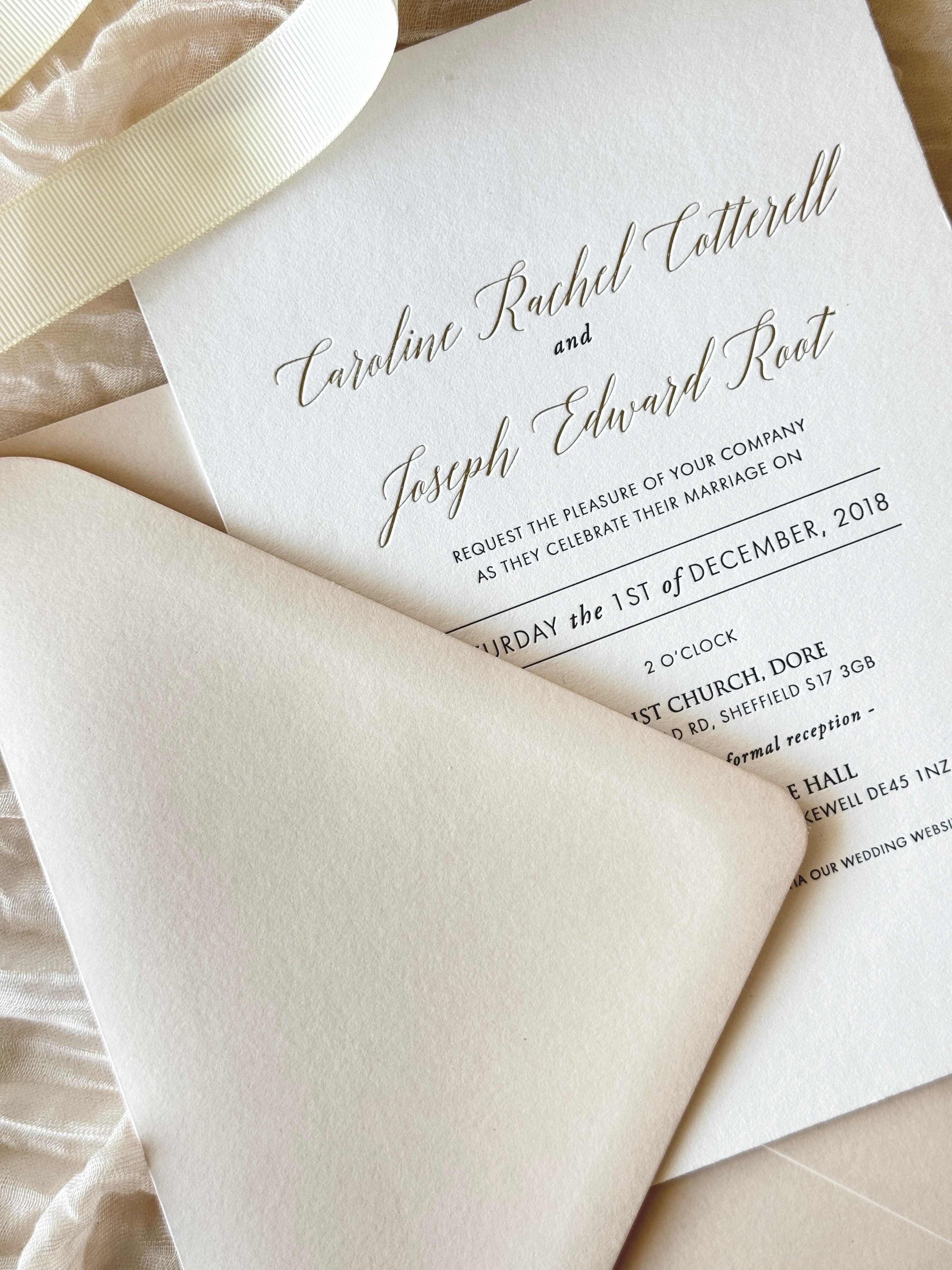 Carrie | Wedding Invitation