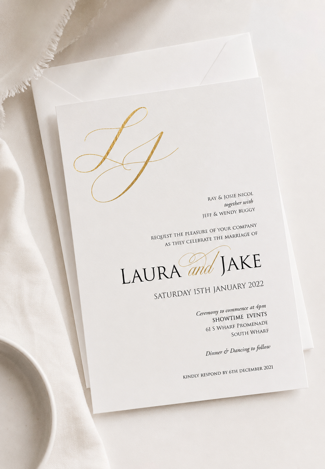Laura | Wedding & Engagement Invitation
