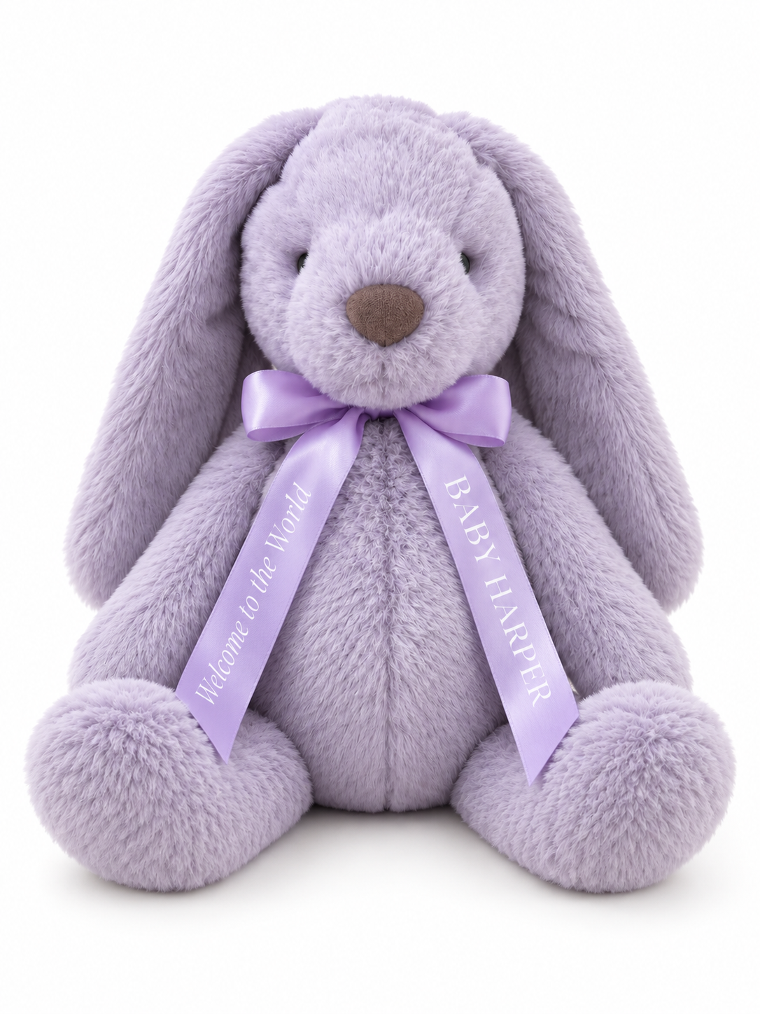 Soft Lilac Bunny | Personalised Ribbon Collar