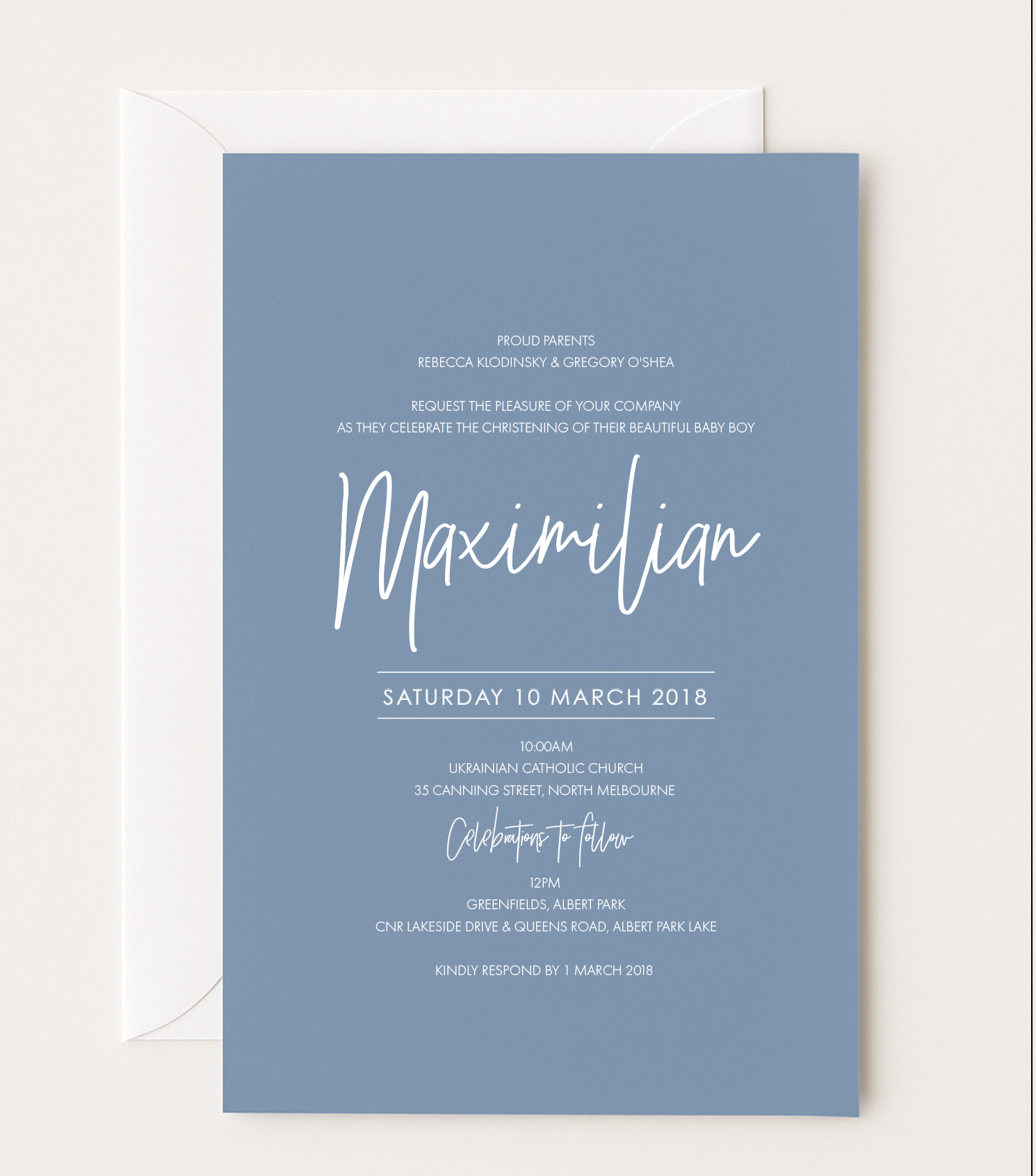 Maximilian | Baby Invitation
