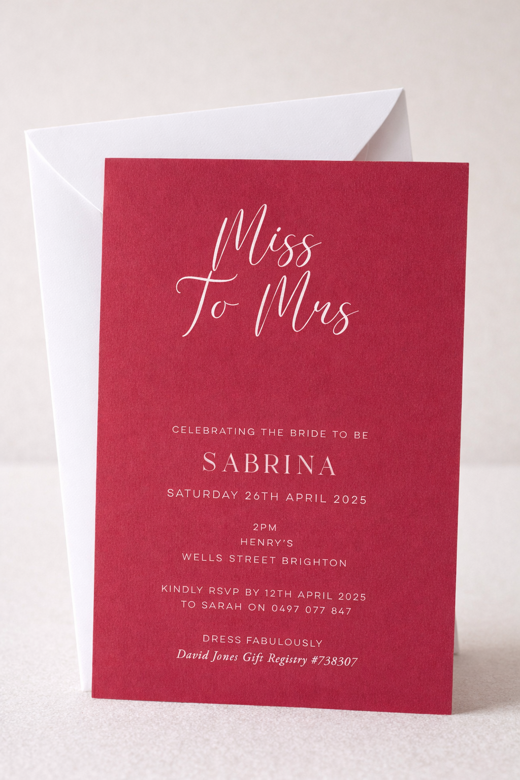 Sabrina | Bridal Shower Invitation