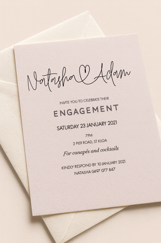 Natasha | Engagement Invitation