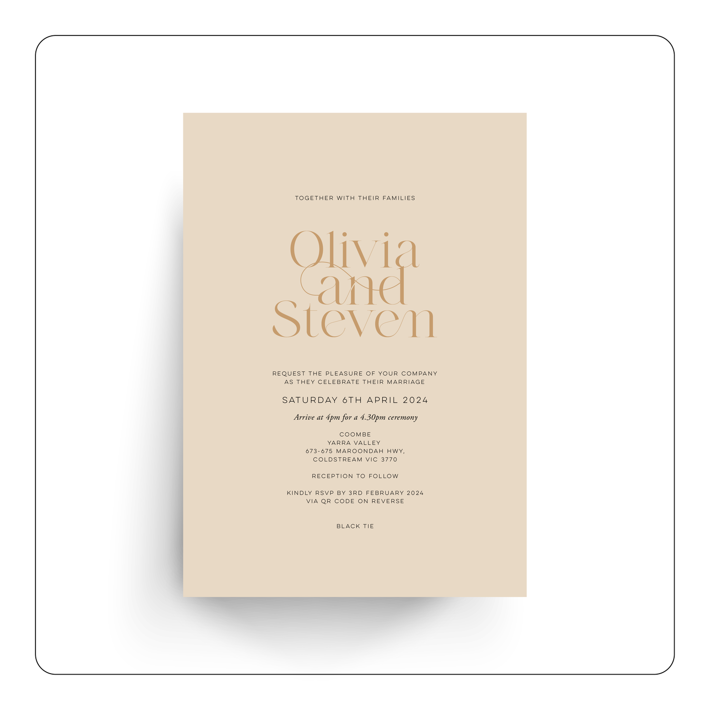 Olivia | Wedding Invitation