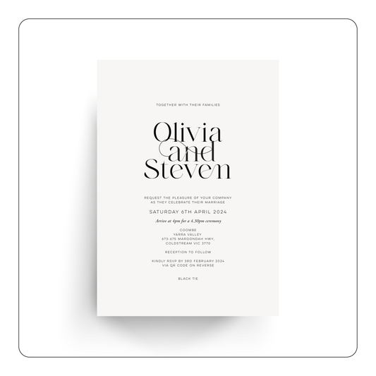 Olivia | Wedding Invitation