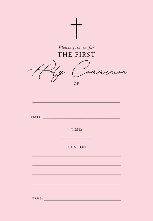 Holy Communion | Pink | Digital Download