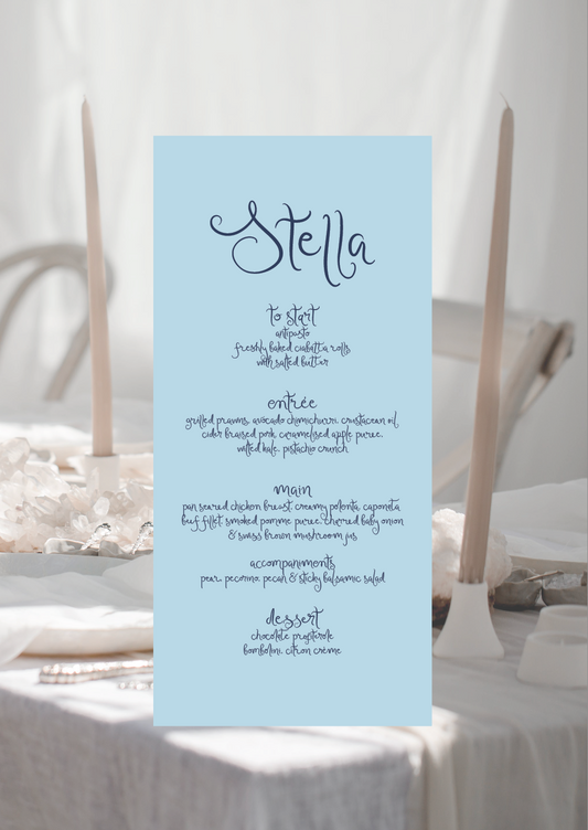 Stella | Menu