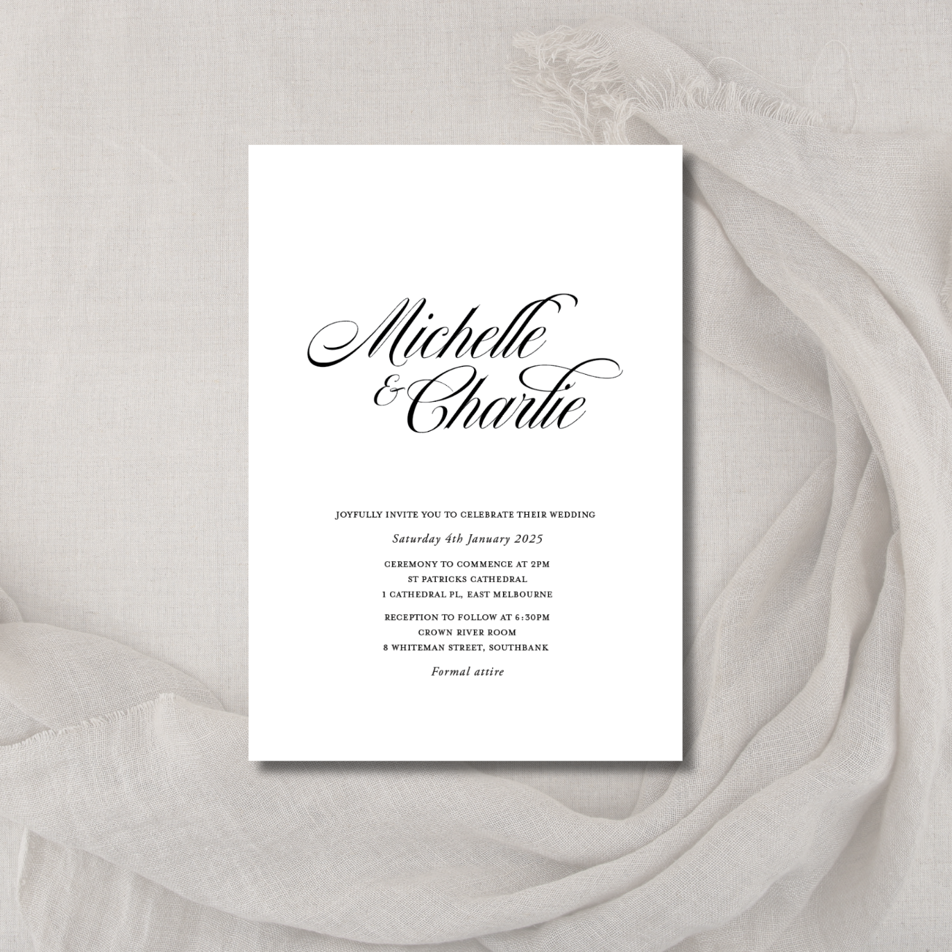 Michelle | Wedding Invitation
