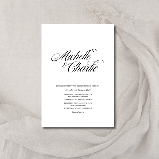 Michelle | Wedding Invitation