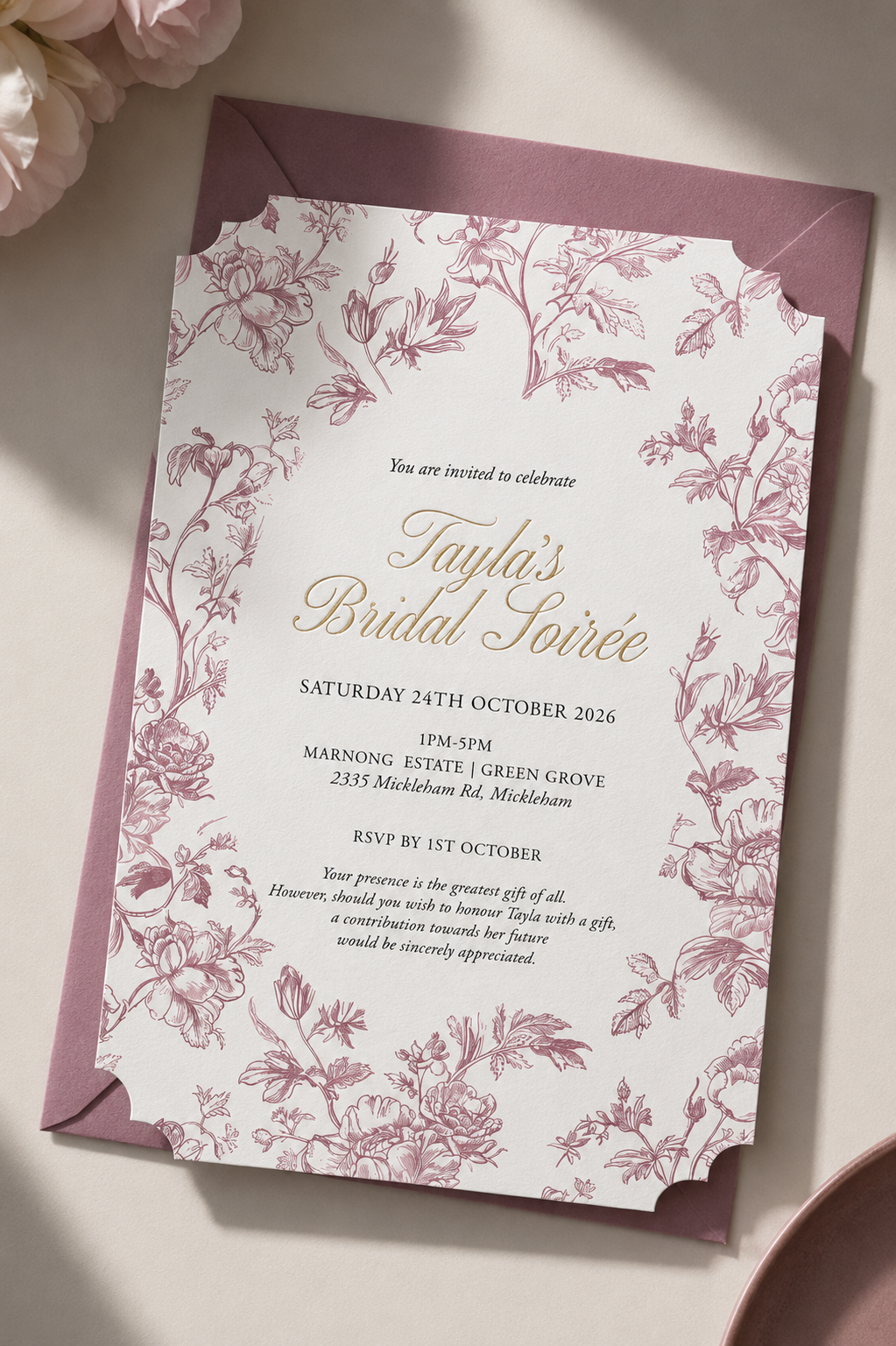Tayla | Bridal Shower Invitation