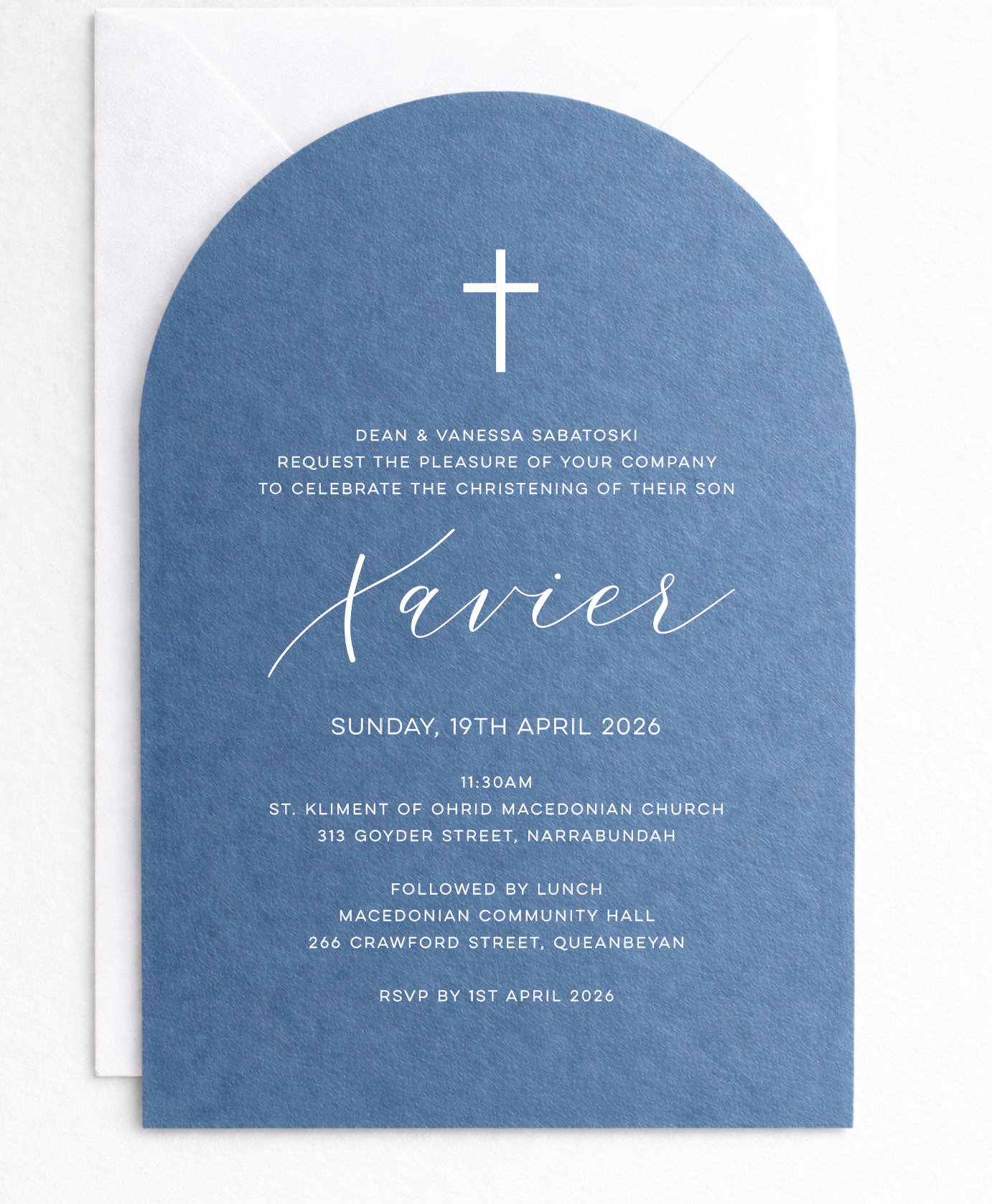 Xavier | Baby Invitation
