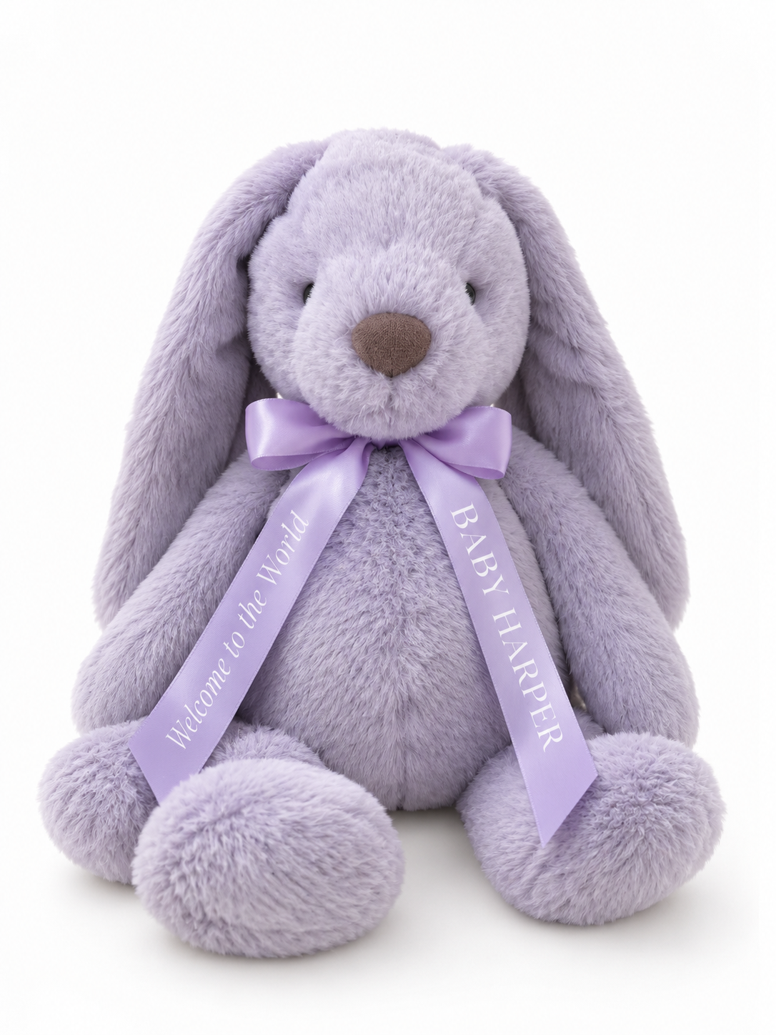 Soft Lilac Bunny | Personalised Ribbon Collar