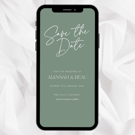 PAPERLESS | Invitation Design - PDF Only (no printing)