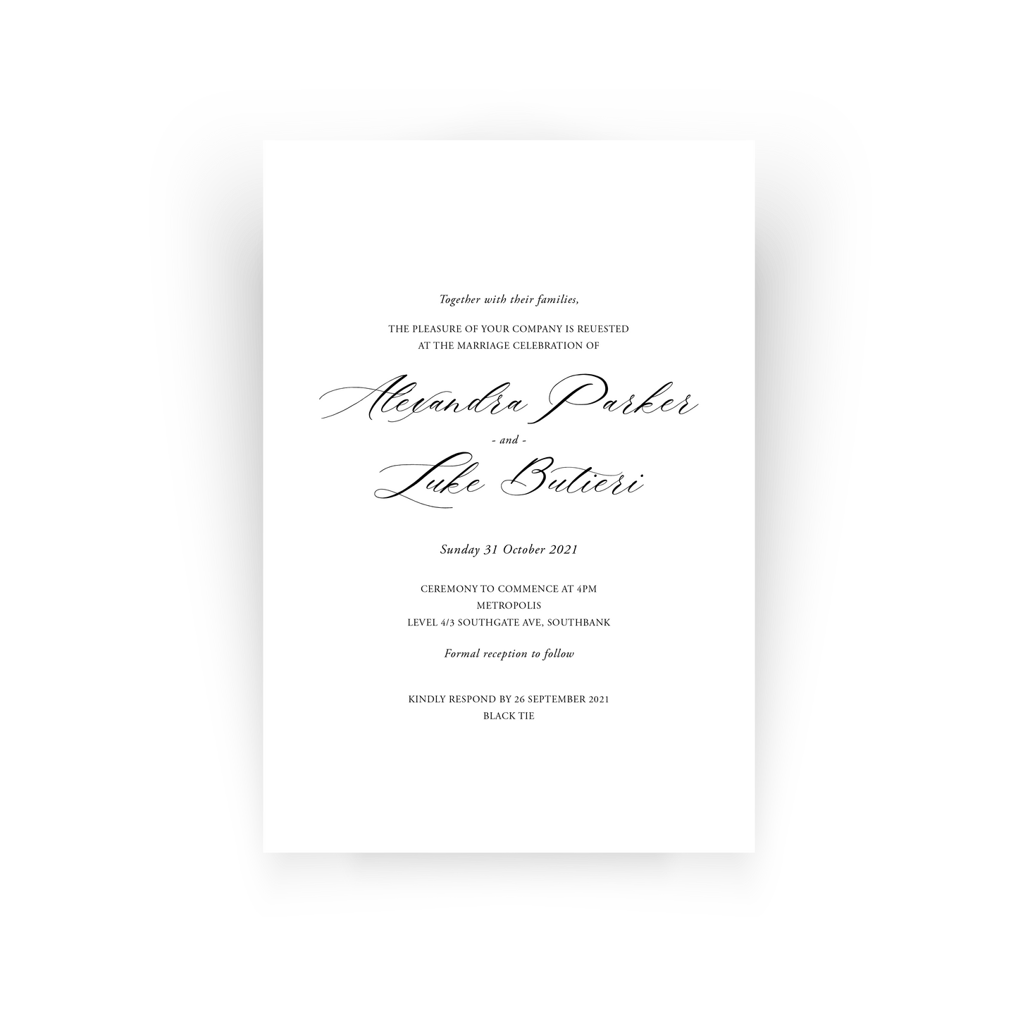 Alexandra | Wedding Invitation