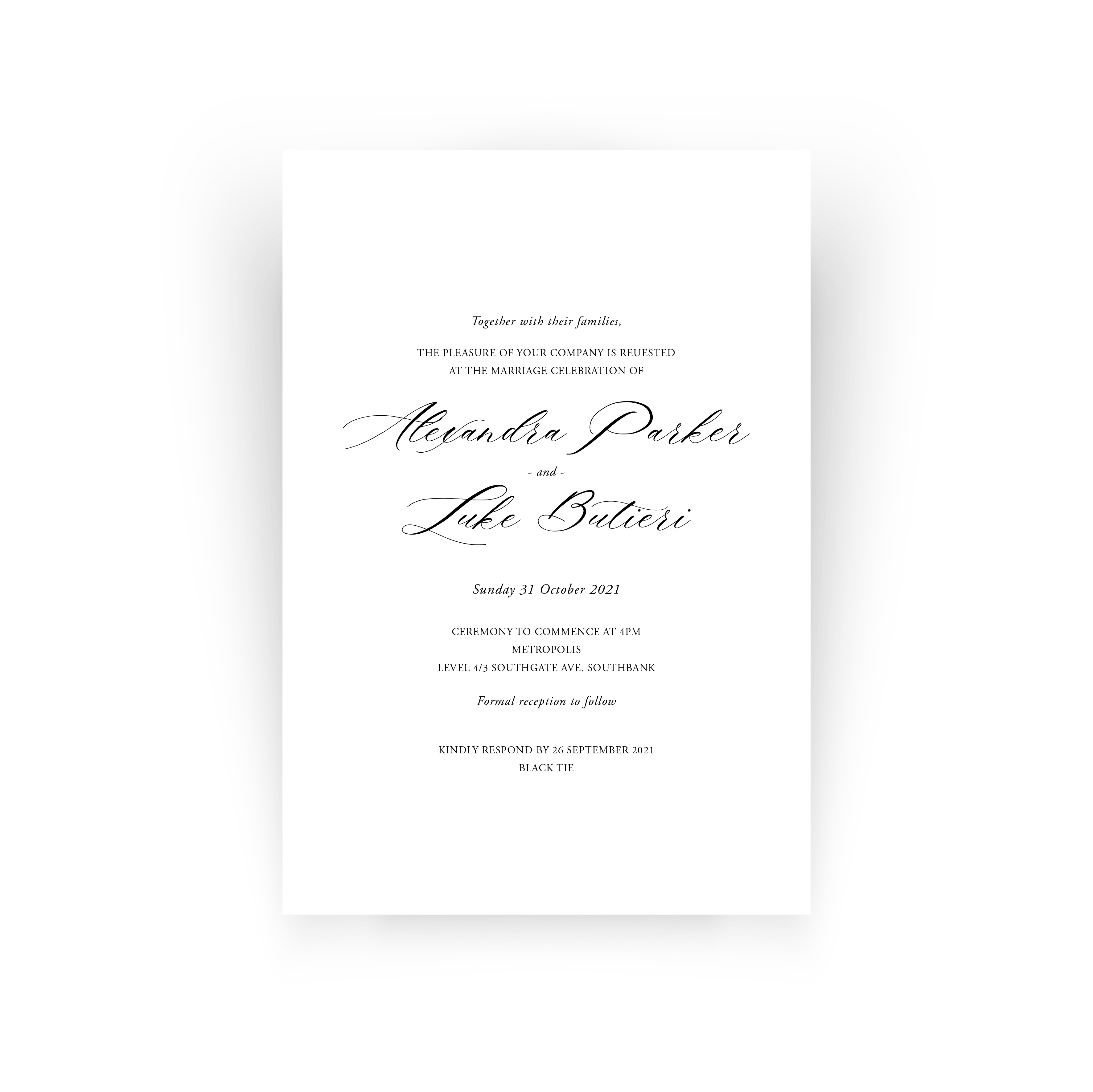 Alexandra | Wedding Invitation