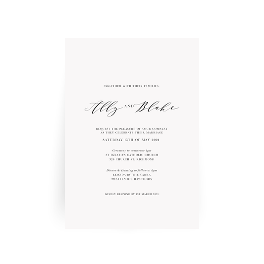 Ally | Wedding Invitation