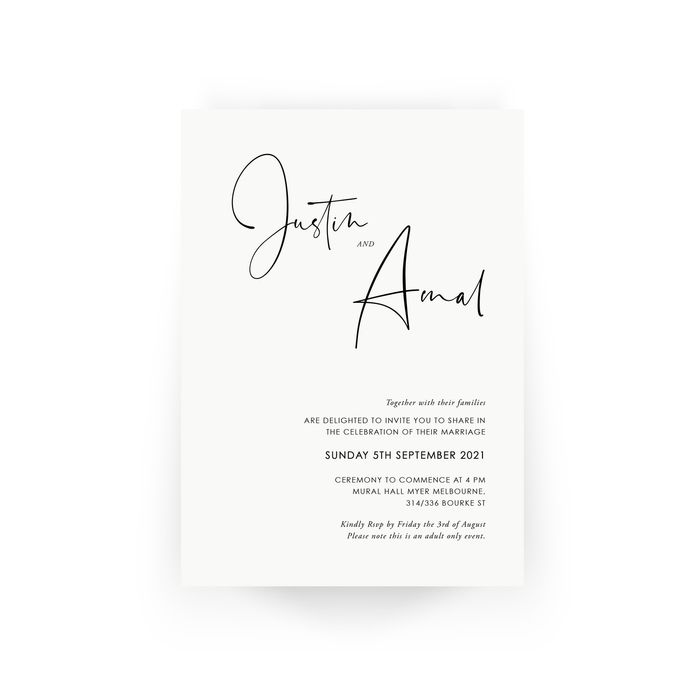 Amal | Wedding Invitation