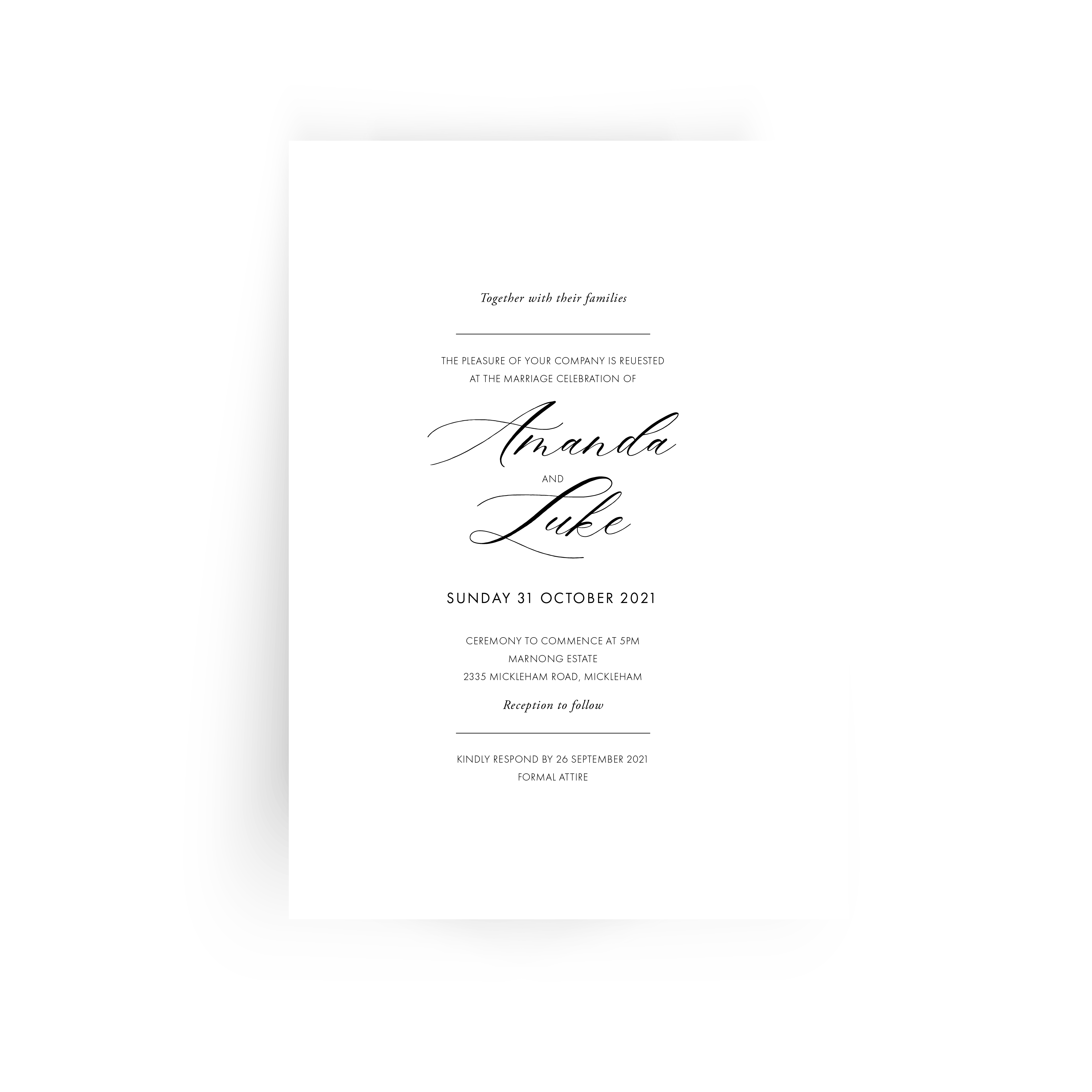 Amanda | Wedding Invitation