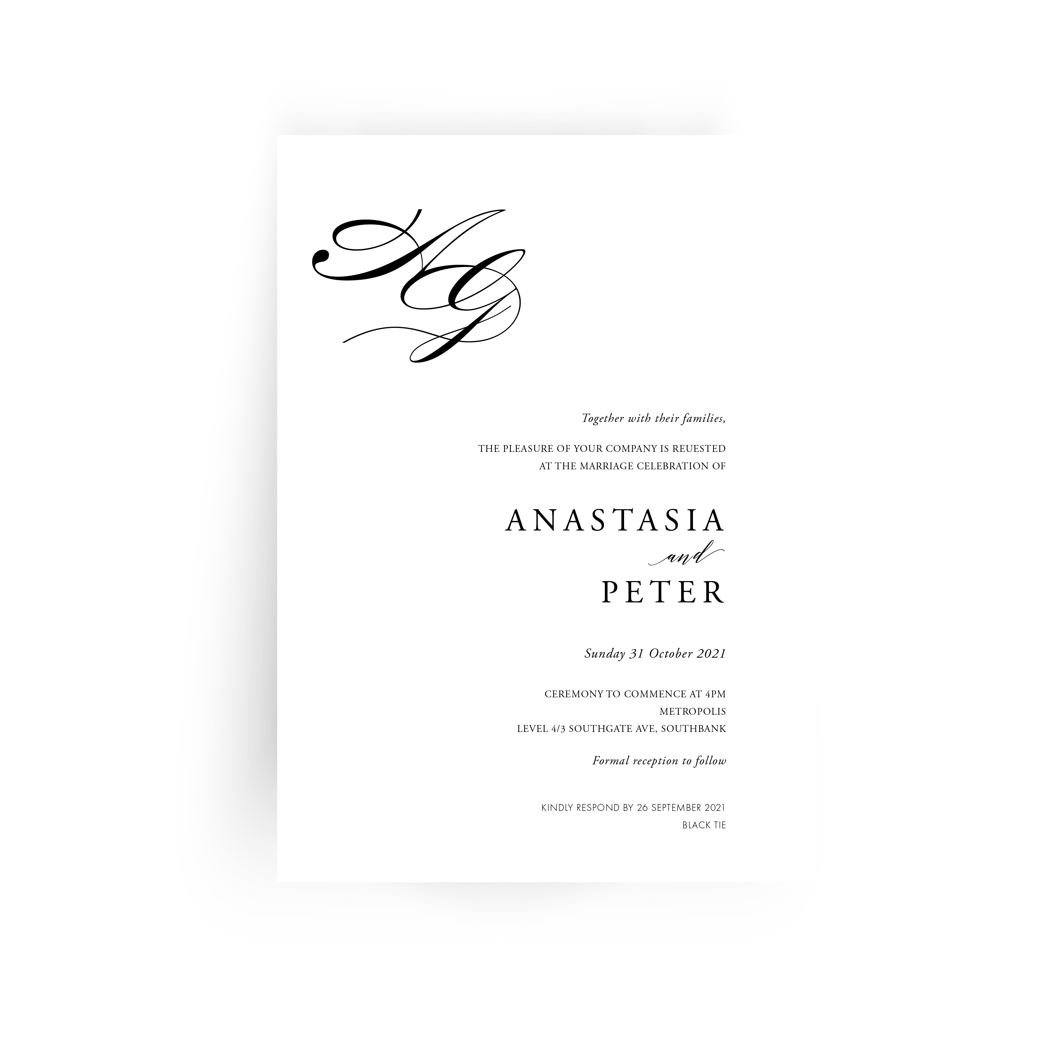 Anastasia | Wedding Invitation