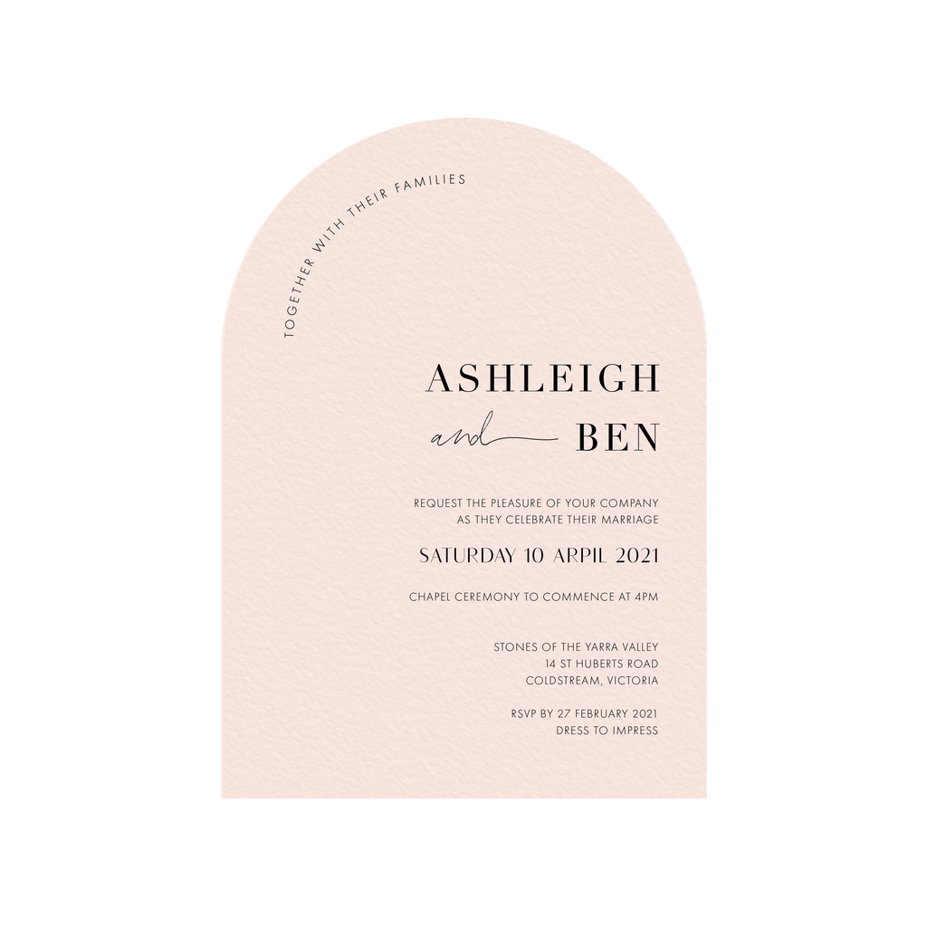 Ashleigh |Wedding Invitation
