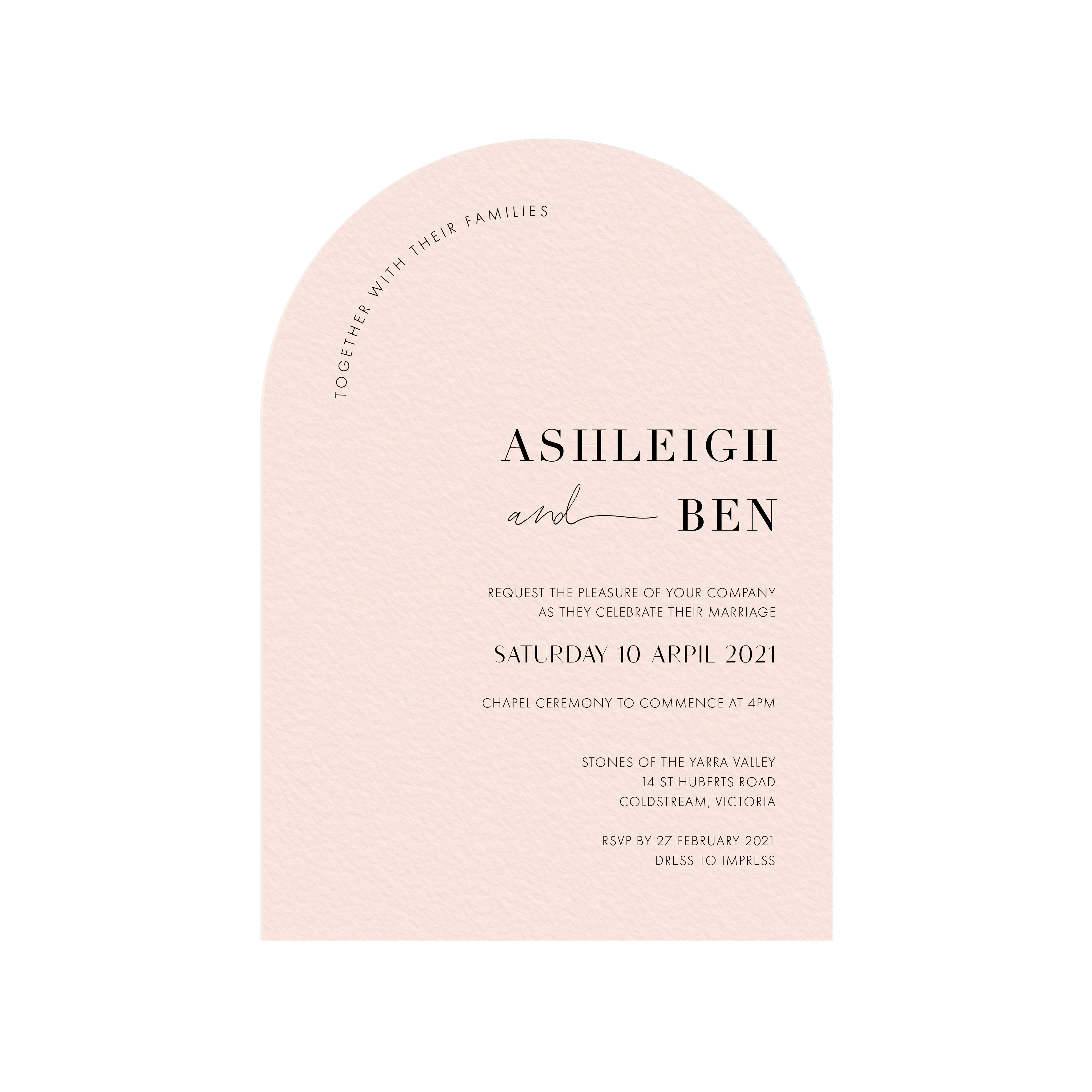 Ashleigh |Wedding Invitation