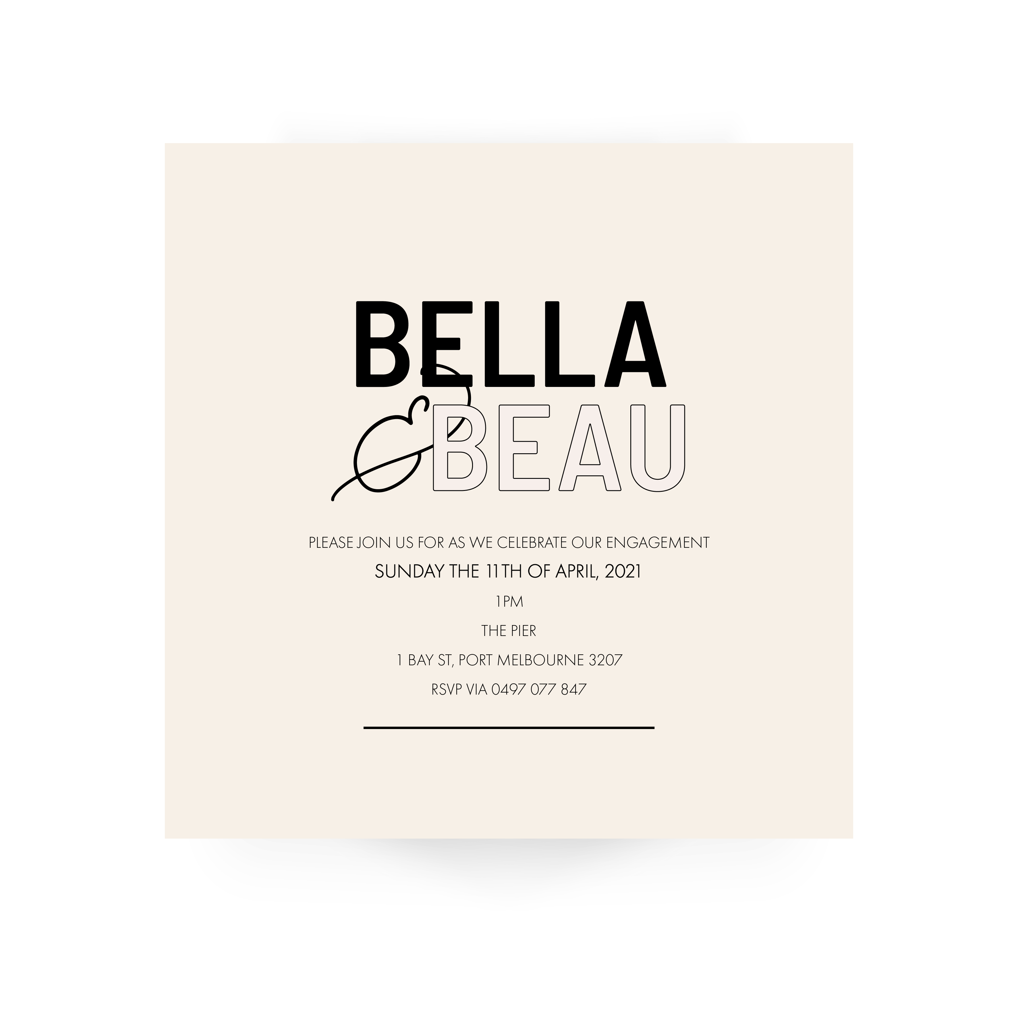 Bella | Save the Date Invitation
