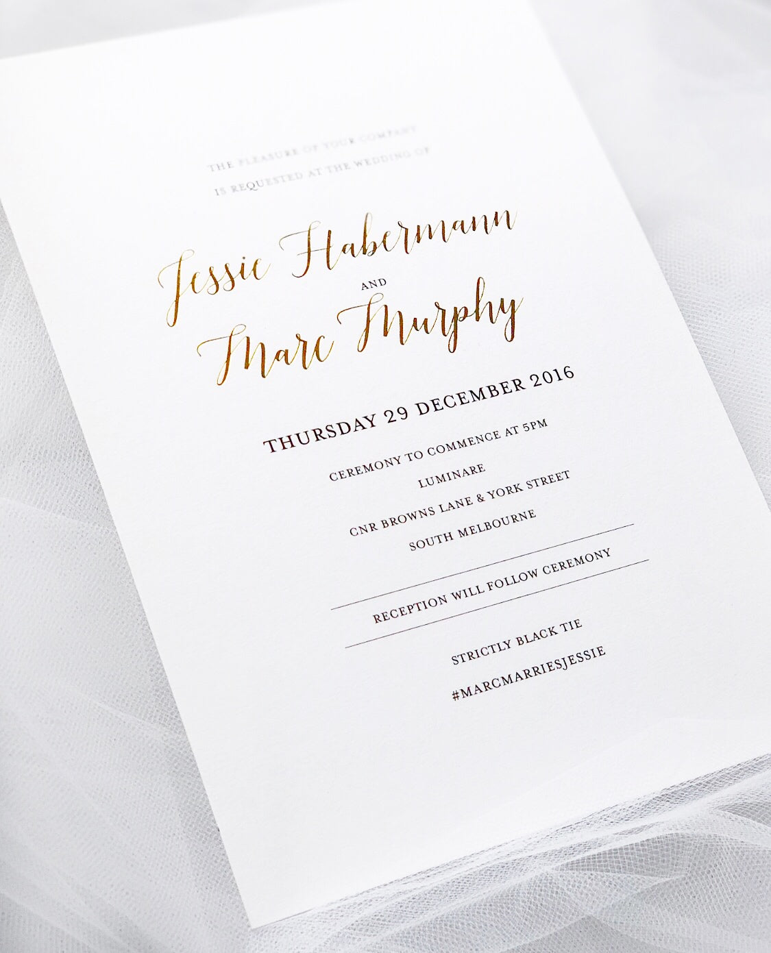 Jessie Murphy | Wedding Invitation