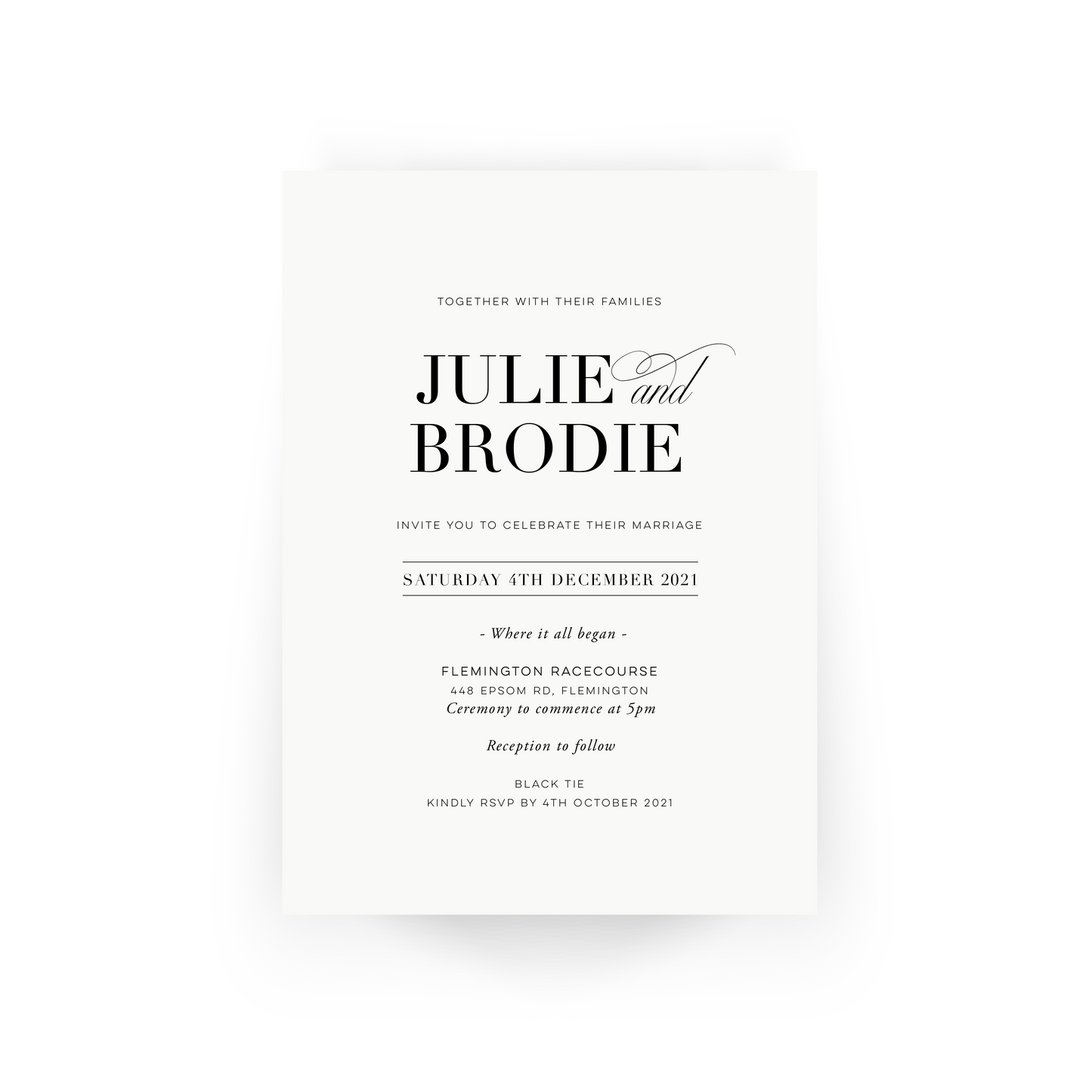 Julie | Wedding Invitation