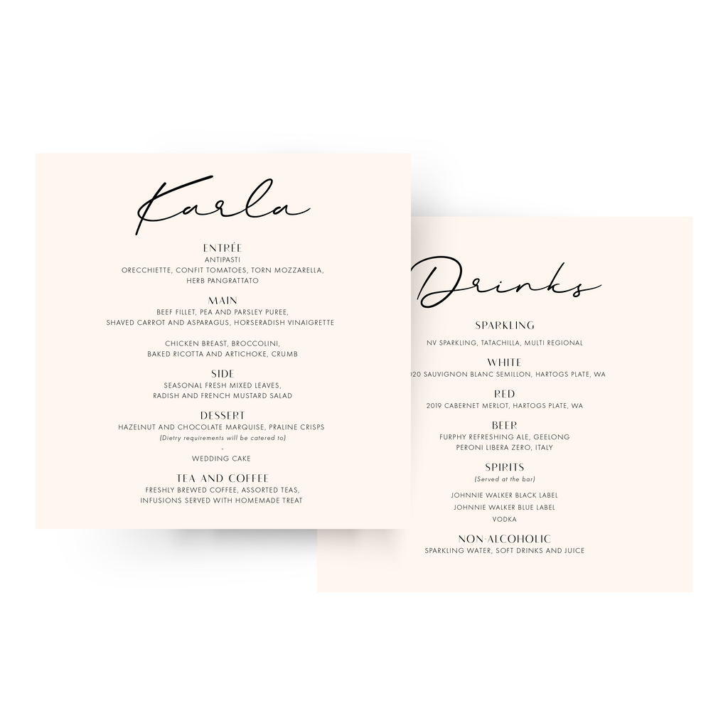 Karla | Guest Menu