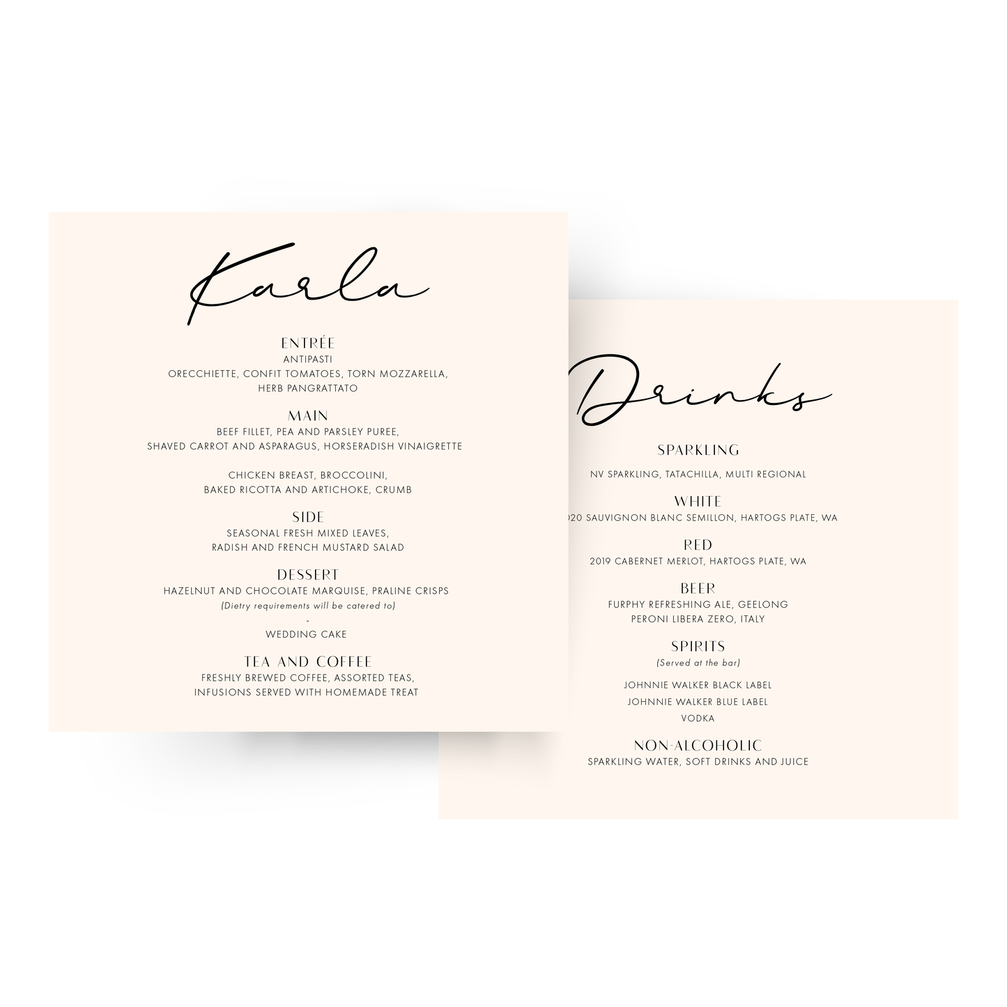 Karla | Guest Menu